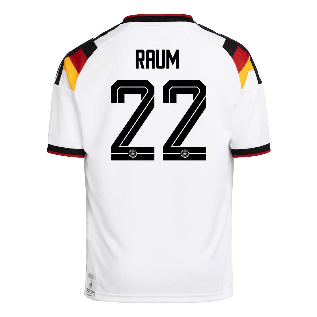 David Raum 22 Youth Germany National Team 2026 Home Jersey - White