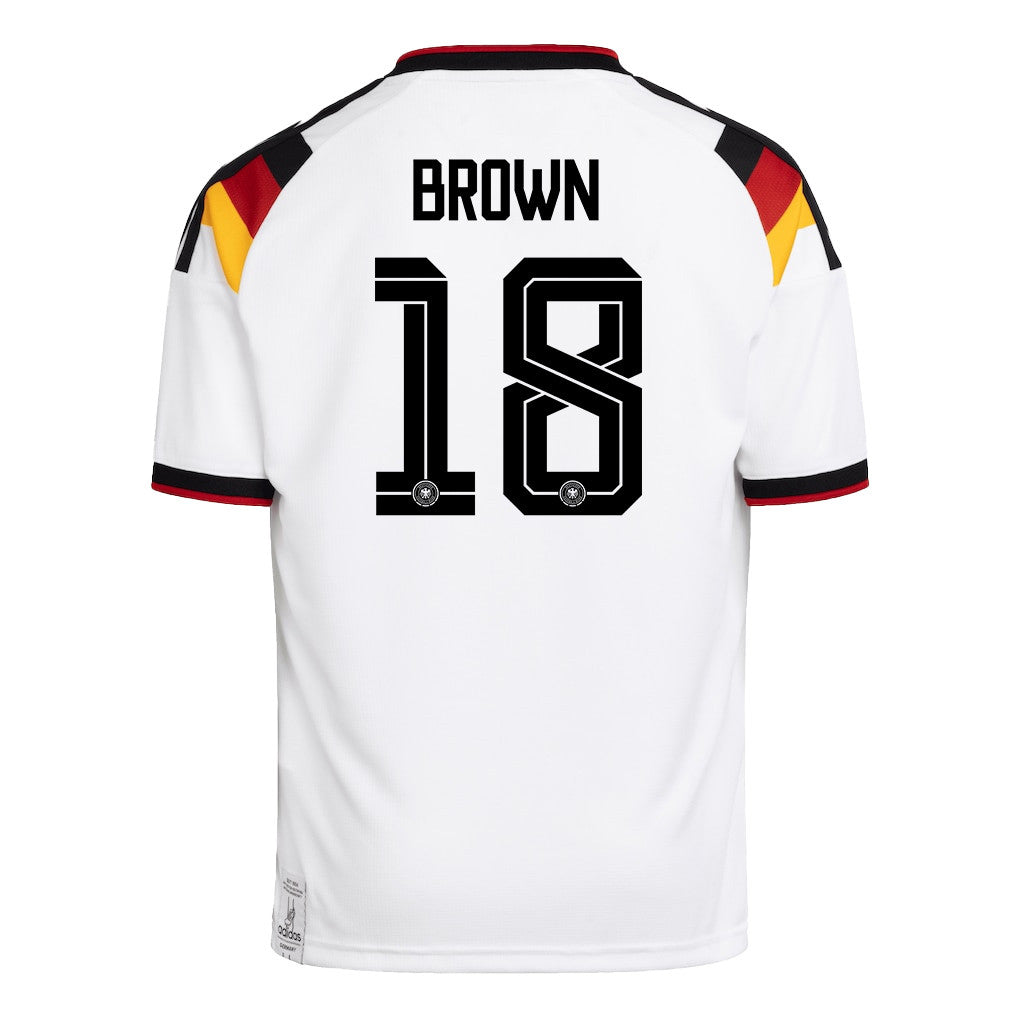 Nathaniel Brown 18 Youth Germany National Team 2026 Home Jersey - White