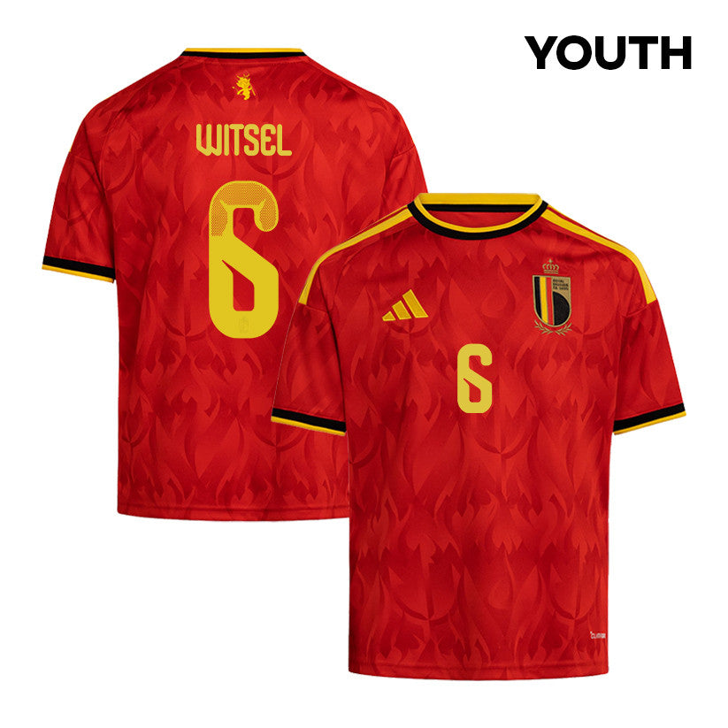 Axel Witsel 6 Youth Belgium National Team 2026 Home Jersey - Red