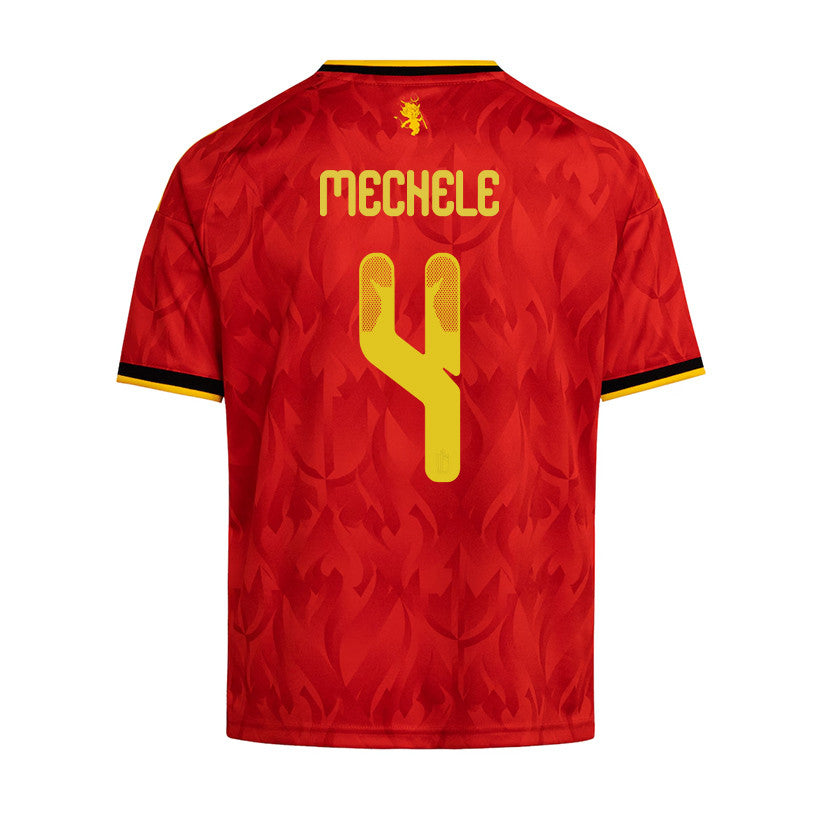 Brandon Mechele 4 Youth Belgium National Team 2026 Home Jersey - Red