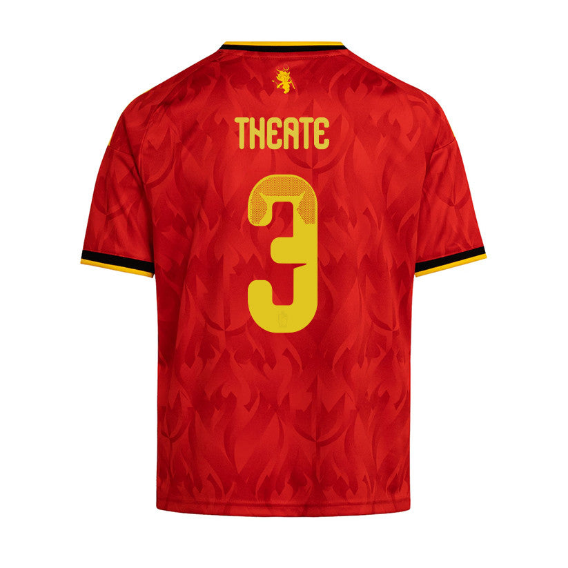 Arthur Theate 3 Youth Belgium National Team 2026 Home Jersey - Red