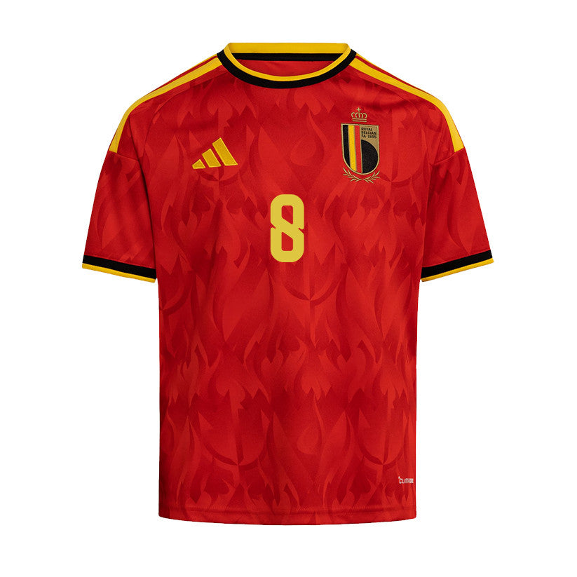 Youri Tielemans 8 Youth Belgium National Team 2026 Home Jersey - Red