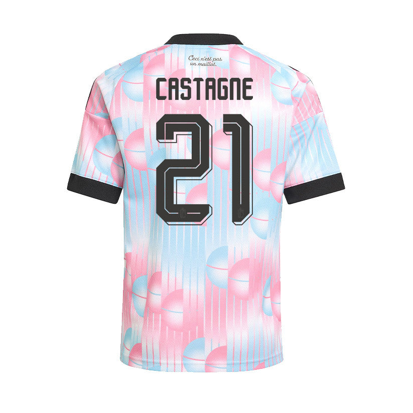 Timothy Castagne 21 Youth Belgium National Team 2026 Away Jersey - Light Blue