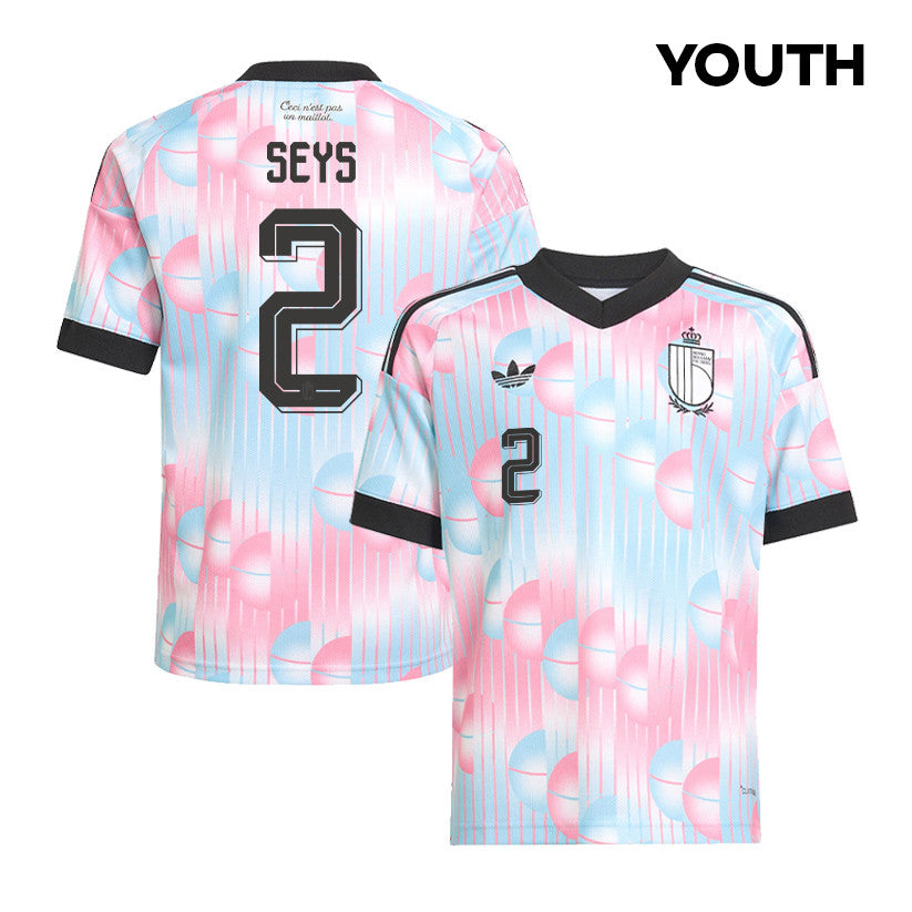 Joaquin Seys 2 Youth Belgium National Team 2026 Away Jersey - Light Blue
