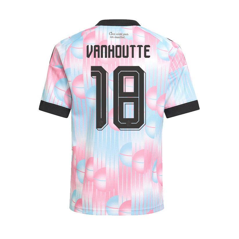 Charles Vanhoutte 18 Youth Belgium National Team 2026 Away Jersey - Light Blue