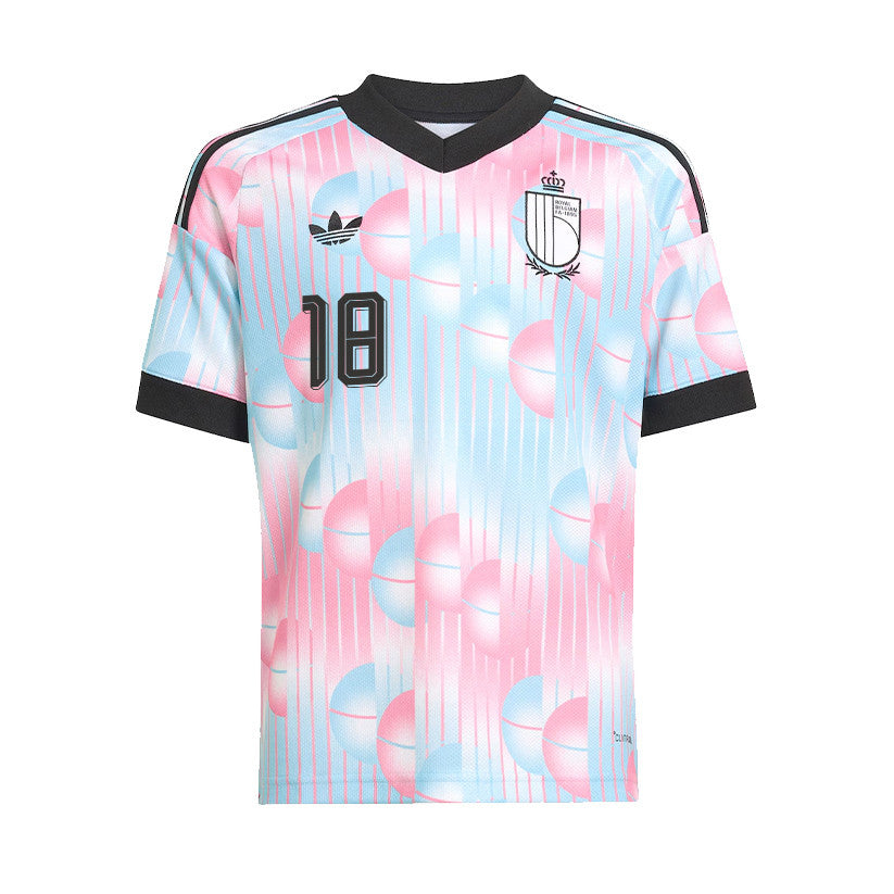 Charles Vanhoutte 18 Youth Belgium National Team 2026 Away Jersey - Light Blue