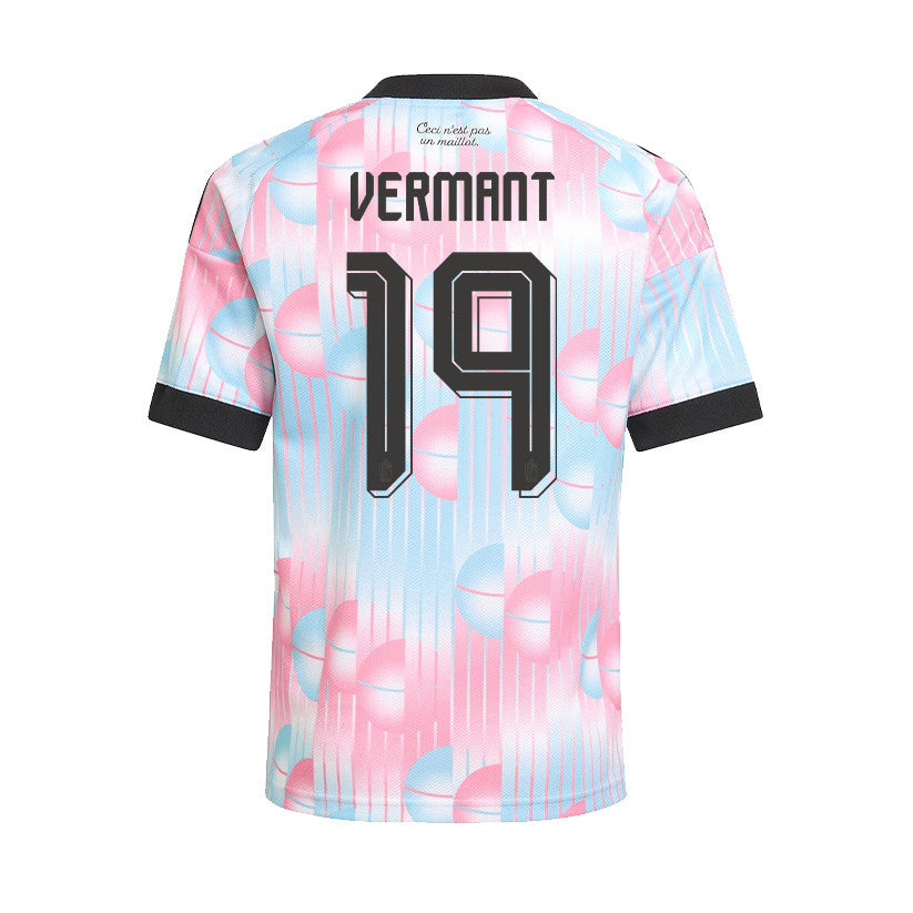 Romeo Vermant 19 Youth Belgium National Team 2026 Away Jersey - Light Blue