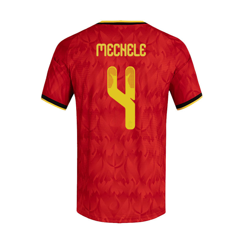 Brandon Mechele 4 Belgium National Team 2026 Home Jersey - Red, Men