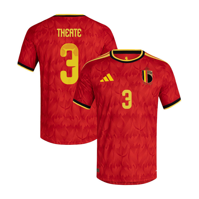 Arthur Theate 3 Belgium National Team 2026 Home Jersey - Red, Men