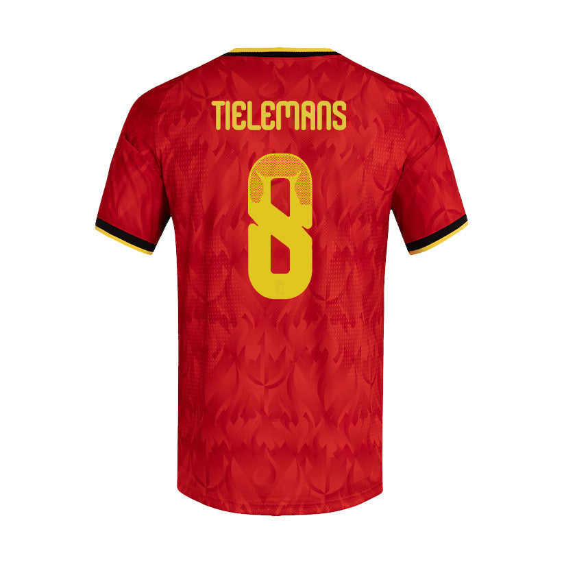 Youri Tielemans 8 Belgium National Team 2026 Home Jersey - Red, Men