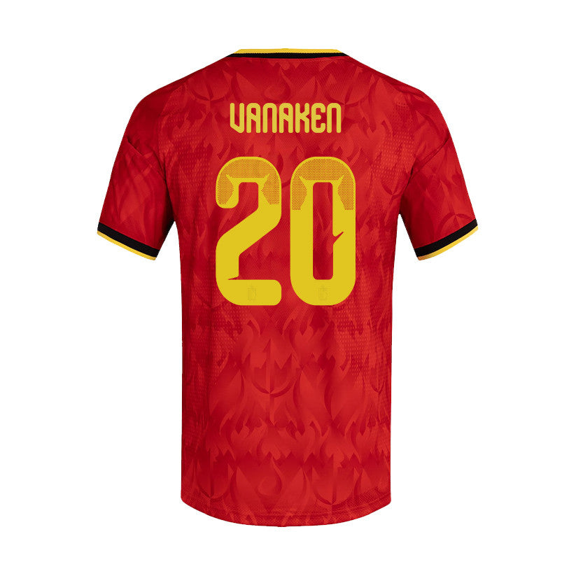 Hans Vanaken 20 Belgium National Team 2026 Home Jersey - Red, Men