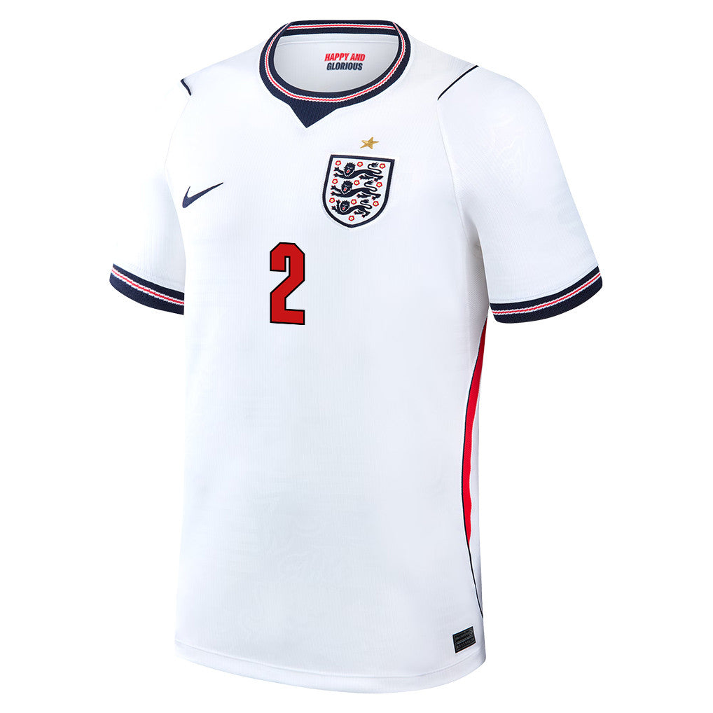 Ezri Konsa 2 England National Team 2026 Home Jersey - White, Men