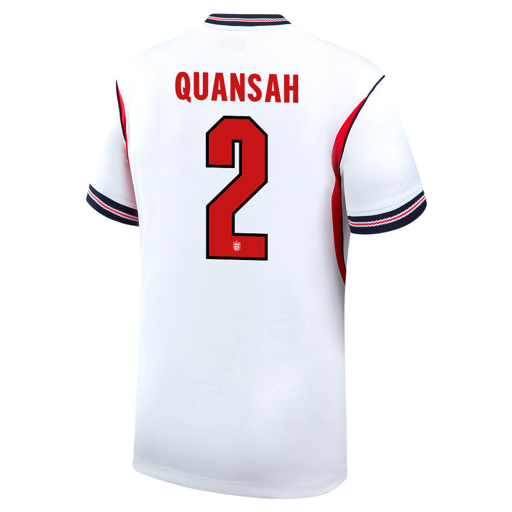 Jarell Quansah 2 England National Team 2026 Home Jersey - White, Men