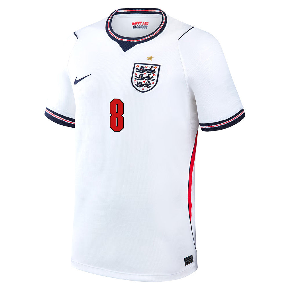 Jordan Henderson 8 England National Team 2026 Home Jersey - White, Men