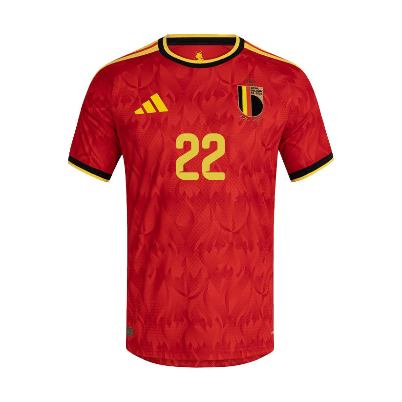 Alexis Saelemaekers 22 Belgium National Team 2026 Home Jersey - Red, Men