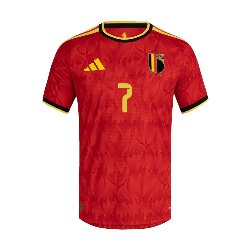 Diego Moreira 7 Belgium National Team 2026 Home Jersey - Red, Men