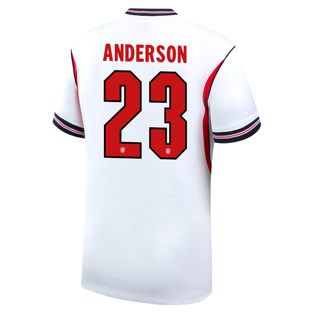 Elliot Anderson 23 England National Team 2026 Home Jersey - White, Men