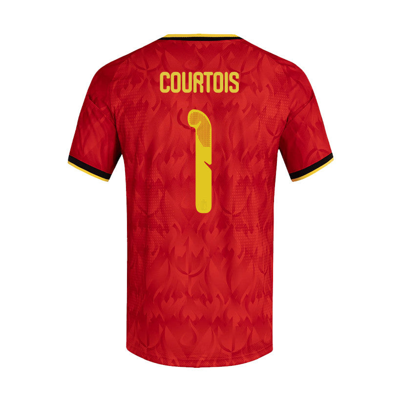 Thibaut Courtois 1 Belgium National Team 2026 Home Jersey - Red, Men