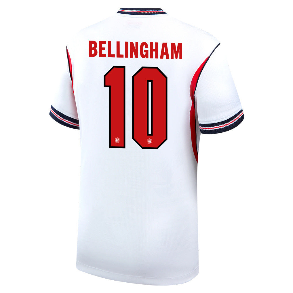 Jude Bellingham 10 England National Team 2026 Home Jersey - White, Men