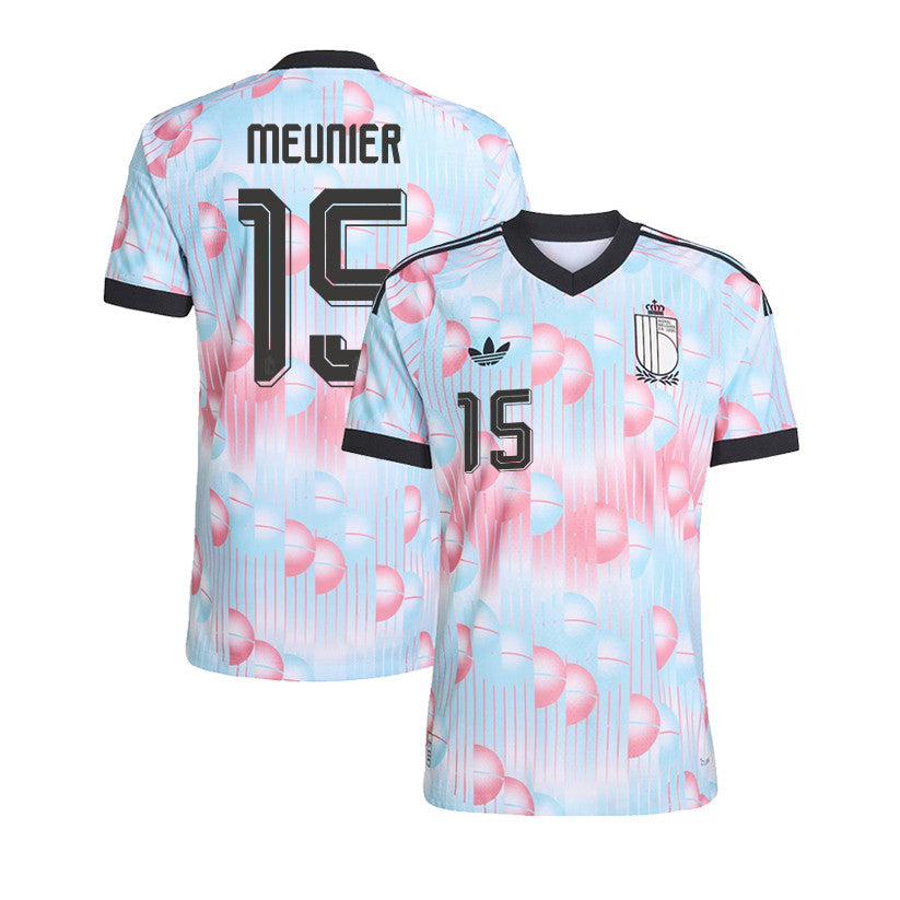 Thomas Meunier 15 Belgium National Team 2026 Away Jersey - Light Blue, Men