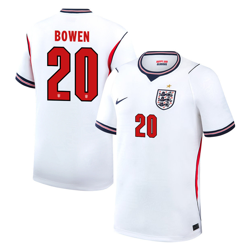 Jarrod Bowen 20 England National Team 2026 Home Jersey - White, Men