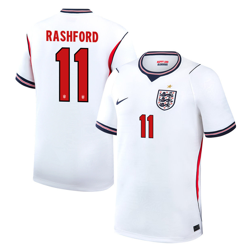 Marcus Rashford 11 England National Team 2026 Home Jersey - White, Men