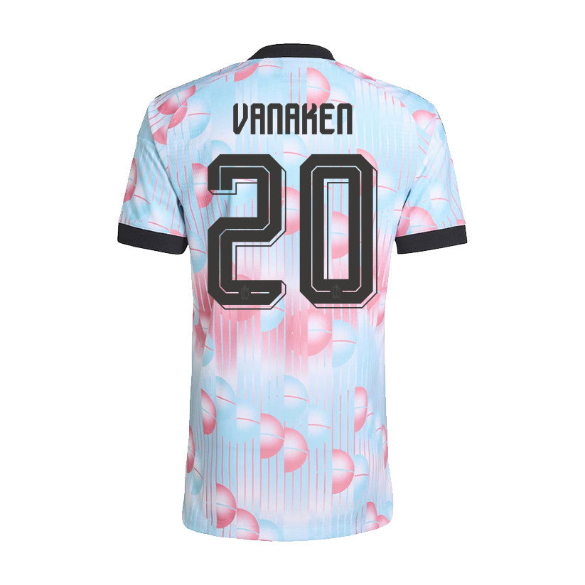 Hans Vanaken 20 Belgium National Team 2026 x World Cup Patch Away Jersey - Light Blue, Men