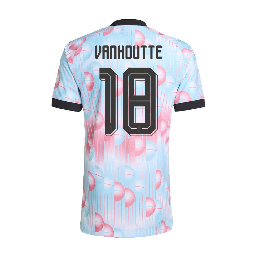 Charles Vanhoutte 18 Belgium National Team 2026 Away Jersey - Light Blue, Men