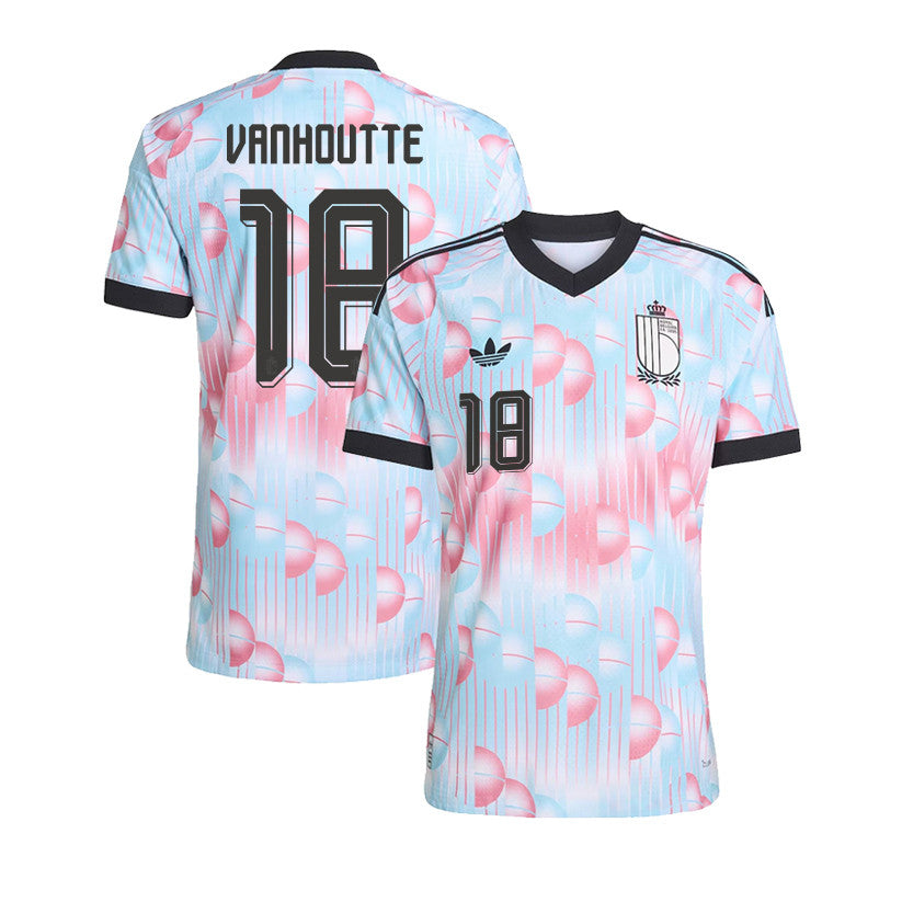 Charles Vanhoutte 18 Belgium National Team 2026 Away Jersey - Light Blue, Men