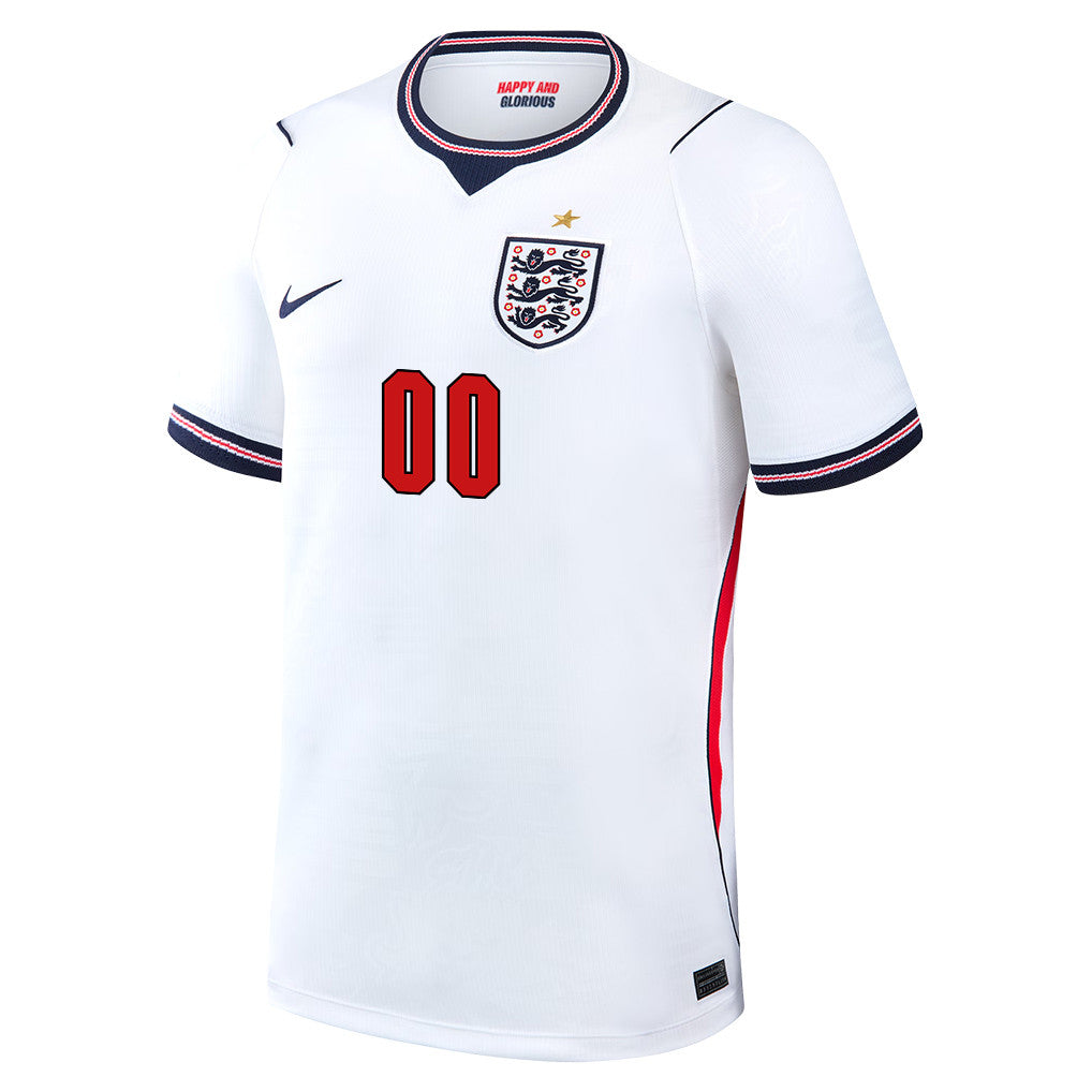 England National Team 2026 Home Jersey - Personalized - White, Men