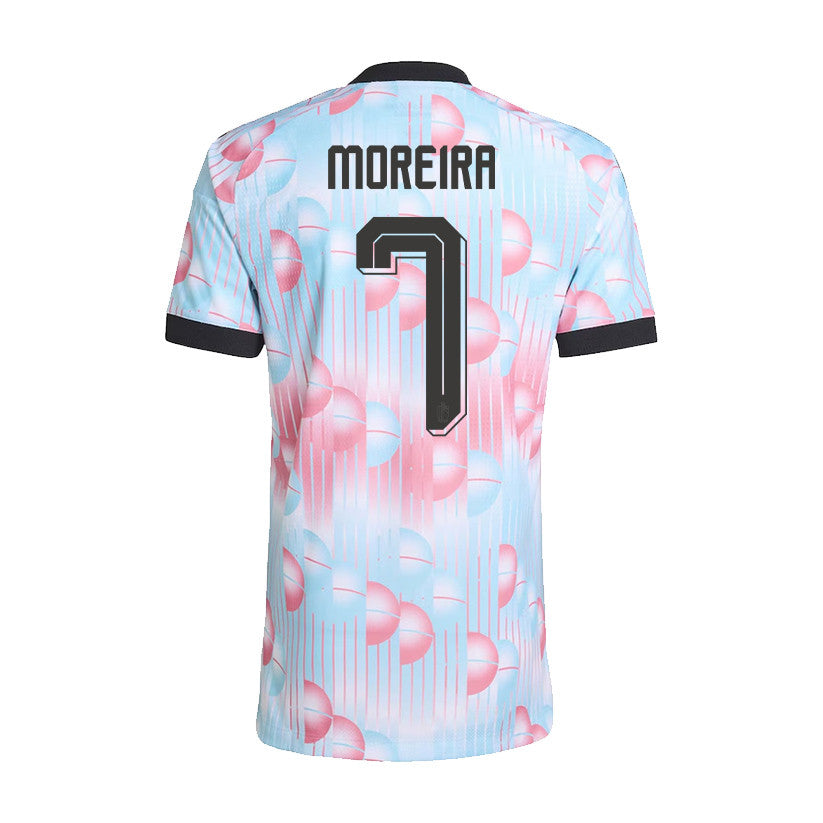 Diego Moreira 7 Belgium National Team 2026 Away Jersey - Light Blue, Men