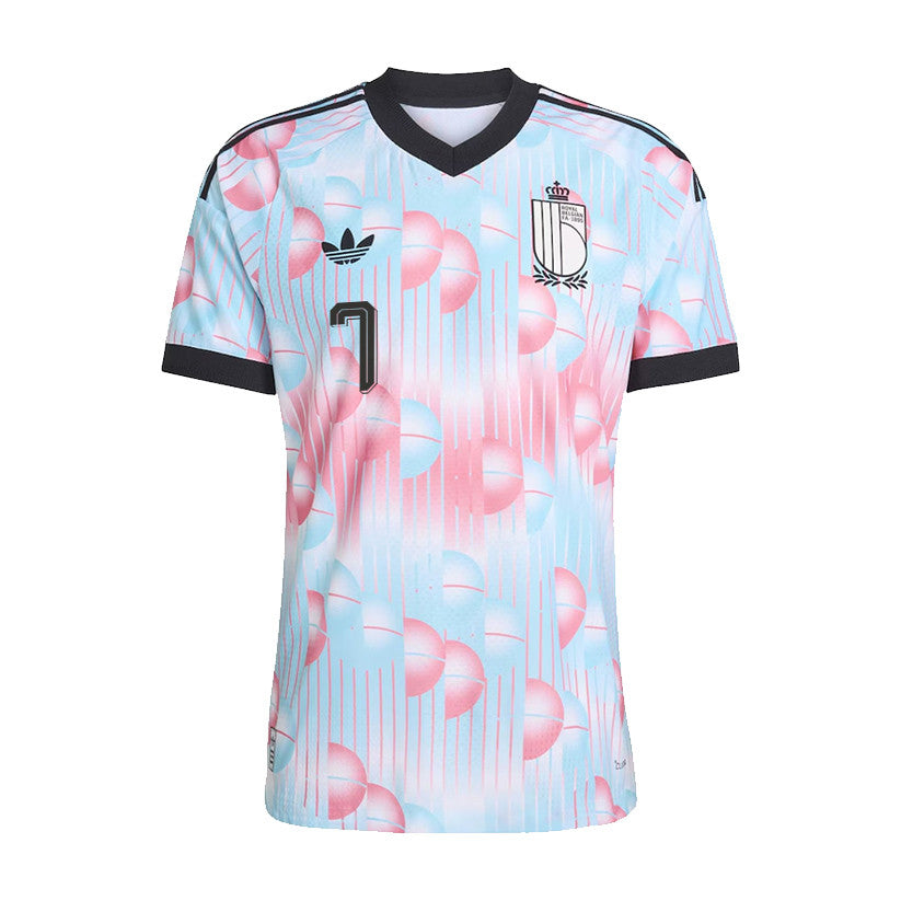 Diego Moreira 7 Belgium National Team 2026 Away Jersey - Light Blue, Men