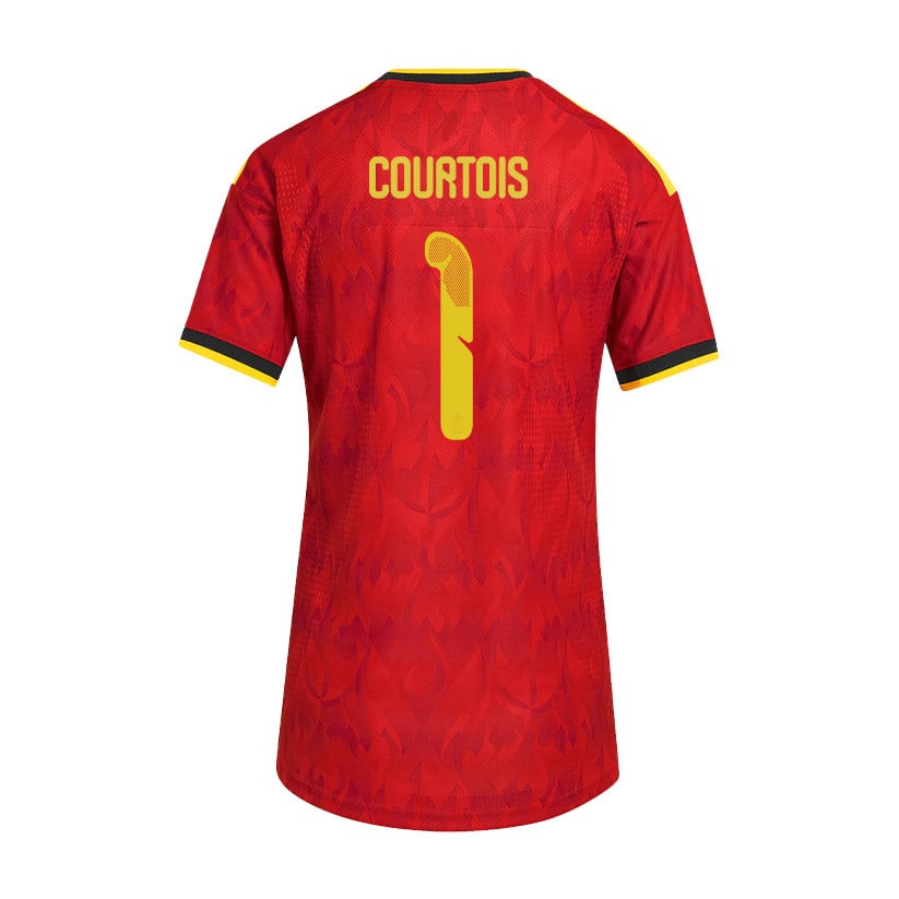 Thibaut Courtois 1 Women's Belgium National Team 2026 Home Jersey - Red