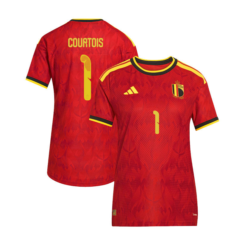 Thibaut Courtois 1 Women's Belgium National Team 2026 Home Jersey - Red