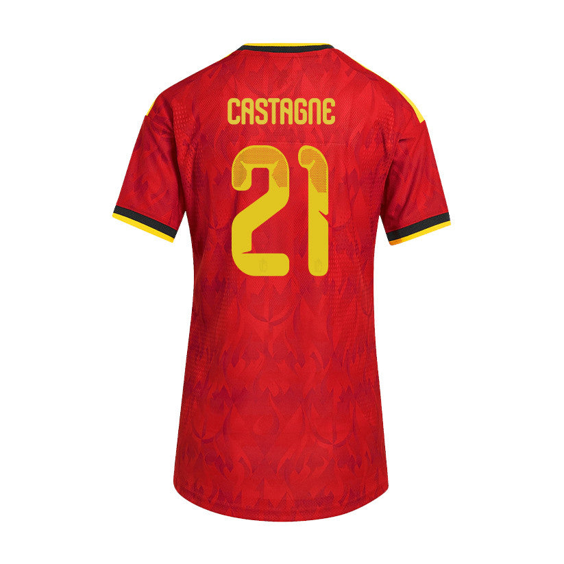 Timothy Castagne 21 Women's Belgium National Team 2026 Home Jersey - Red