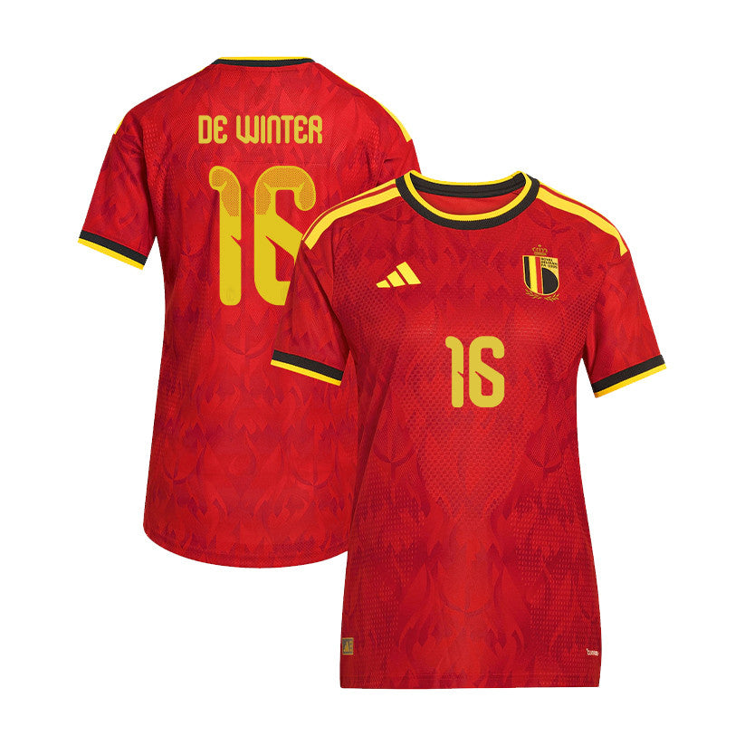 Koni De Winter 16 Women's Belgium National Team 2026 Home Jersey - Red