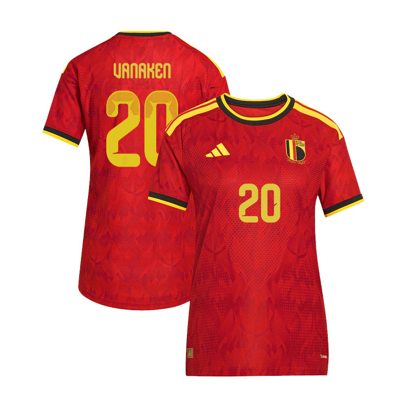 Hans Vanaken 20 Women's Belgium National Team 2026 Home Jersey - Red