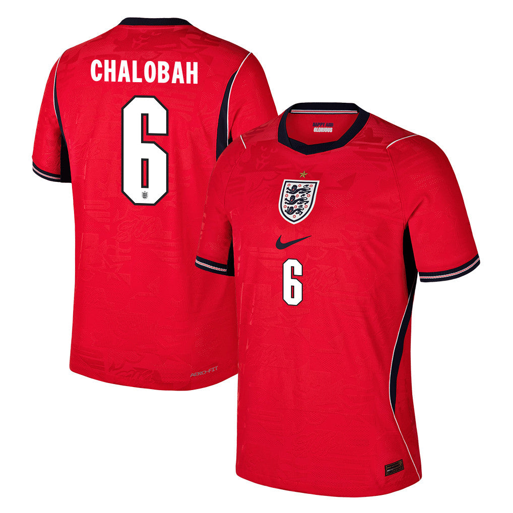 Trevoh Chalobah 6 England National Team 2026 Away Jersey - Red, Men