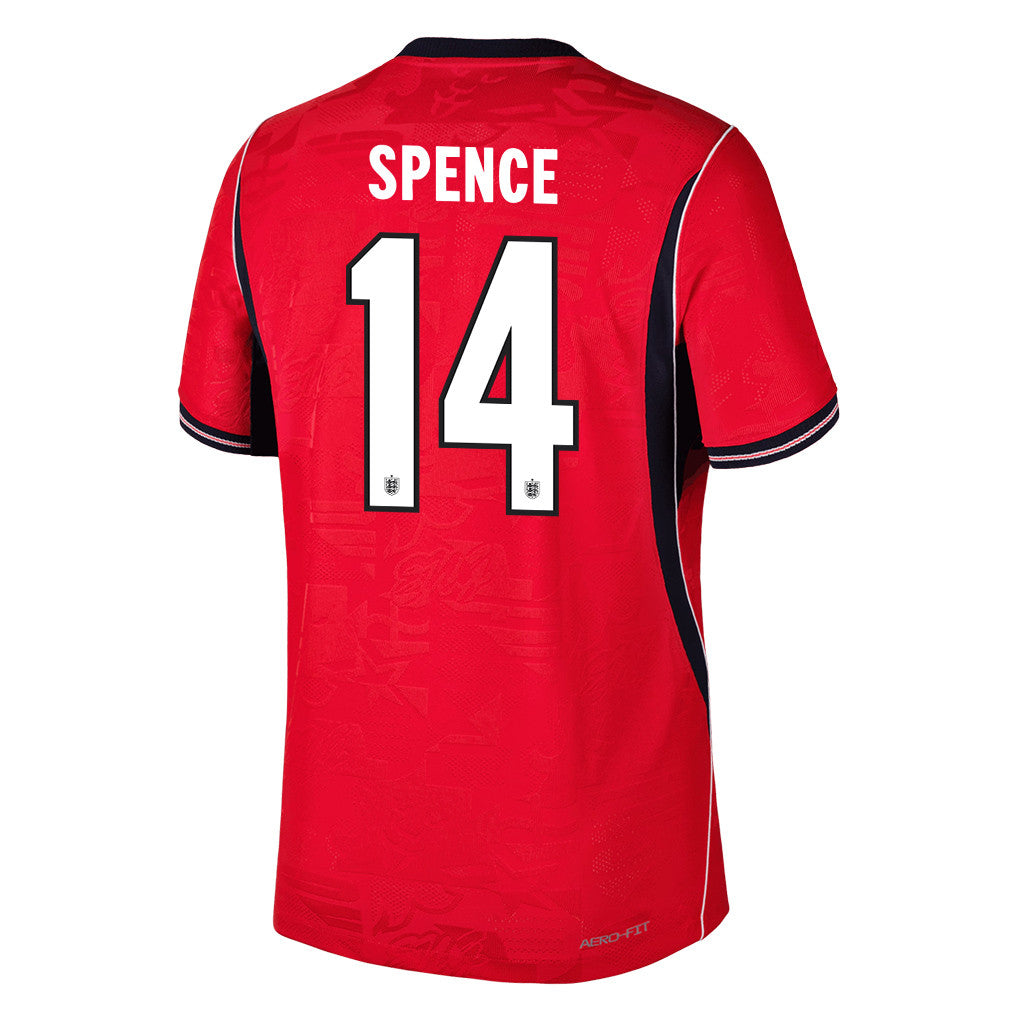 Djed Spence 14 England National Team 2026 Away Jersey - Red, Men