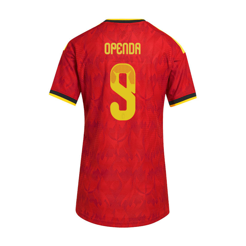 Loïs Openda 9 Women's Belgium National Team 2026 Home Jersey - Red
