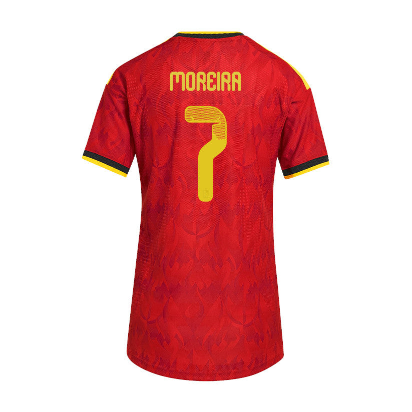 Diego Moreira 7 Women's Belgium National Team 2026 Home Jersey - Red
