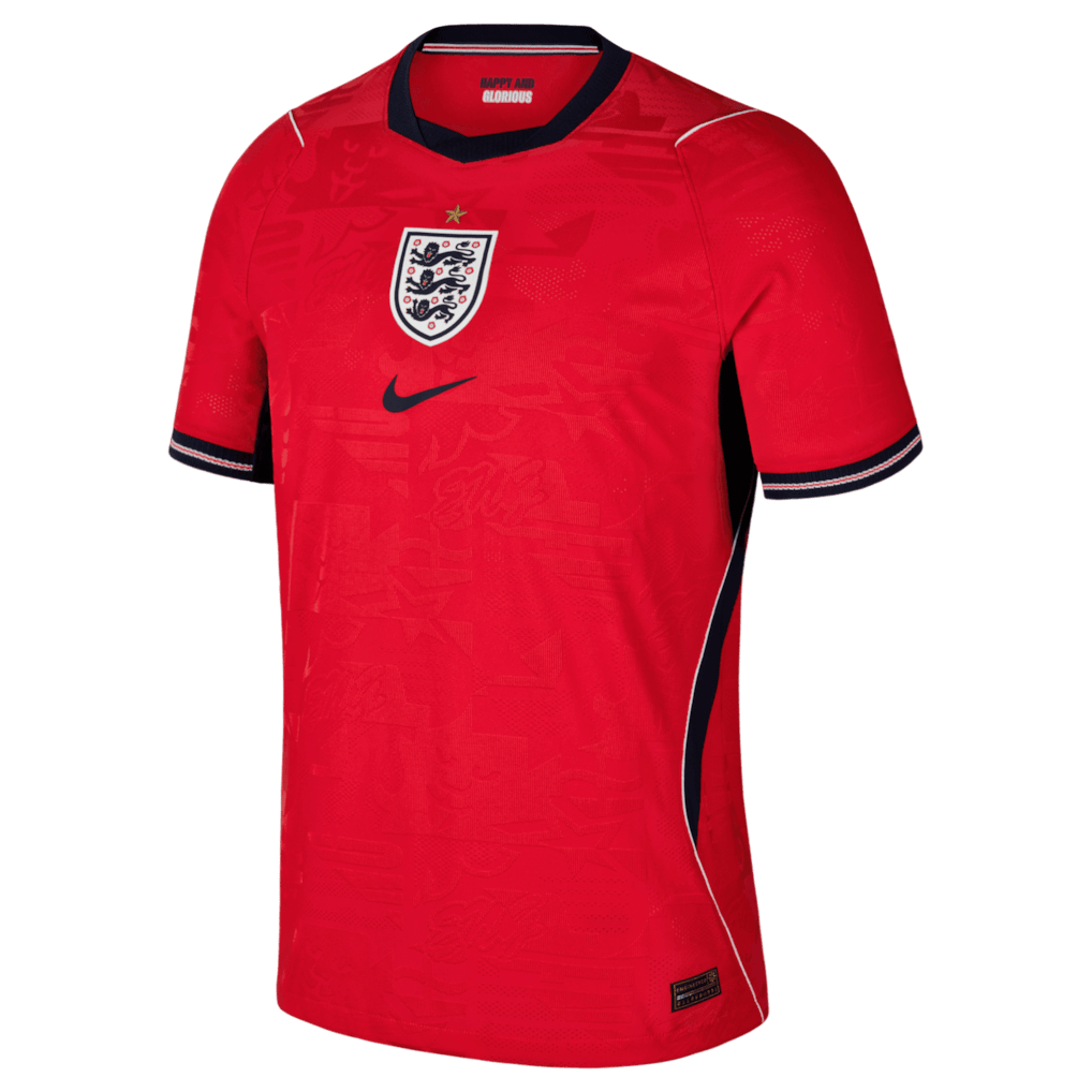 England National Team 2026 Away Jersey - Red, Men