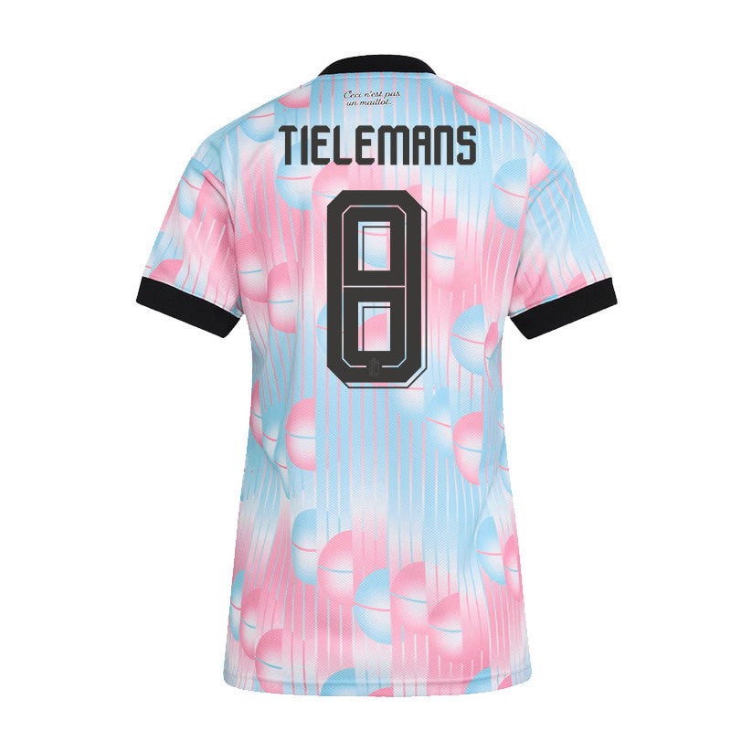 Youri Tielemans 8 Women's Belgium National Team 2026 Away Jersey - Light Blue