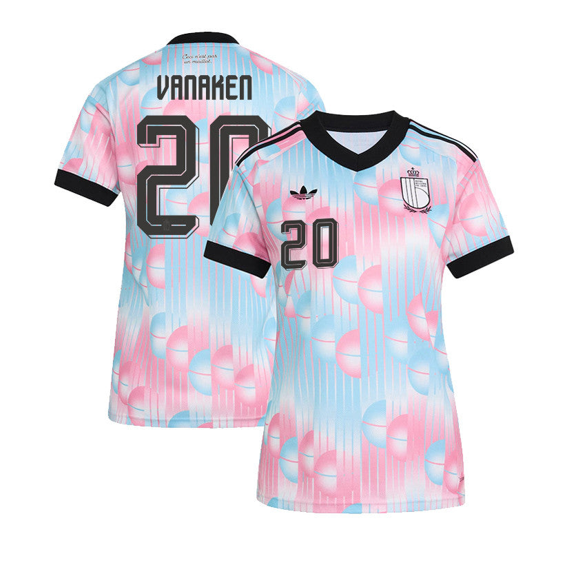 Hans Vanaken 20 Women's Belgium National Team 2026 Away Jersey - Light Blue