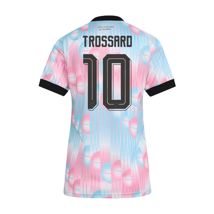 Leandro Trossard 10 Women's Belgium National Team 2026 Away Jersey - Light Blue