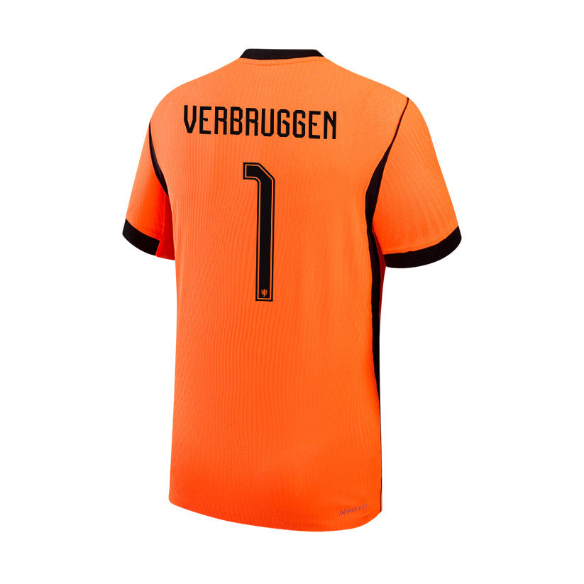 Bart Verbruggen 1 Netherlands National Team 2026 Home Jersey - Orange, Men