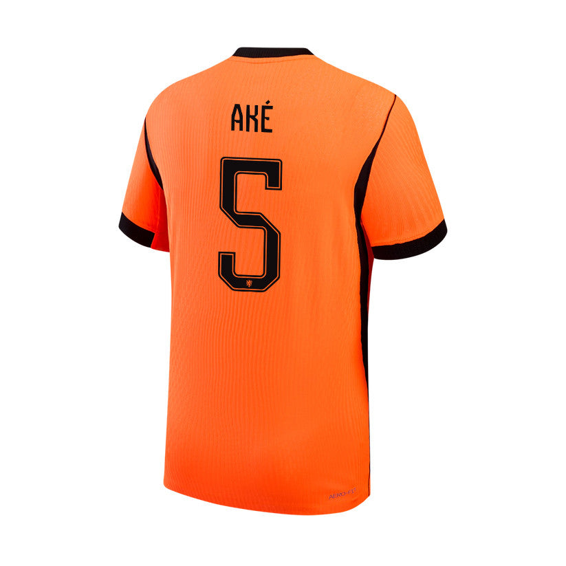 Nathan Aké 5 Netherlands National Team 2026 Home Jersey - Orange, Men
