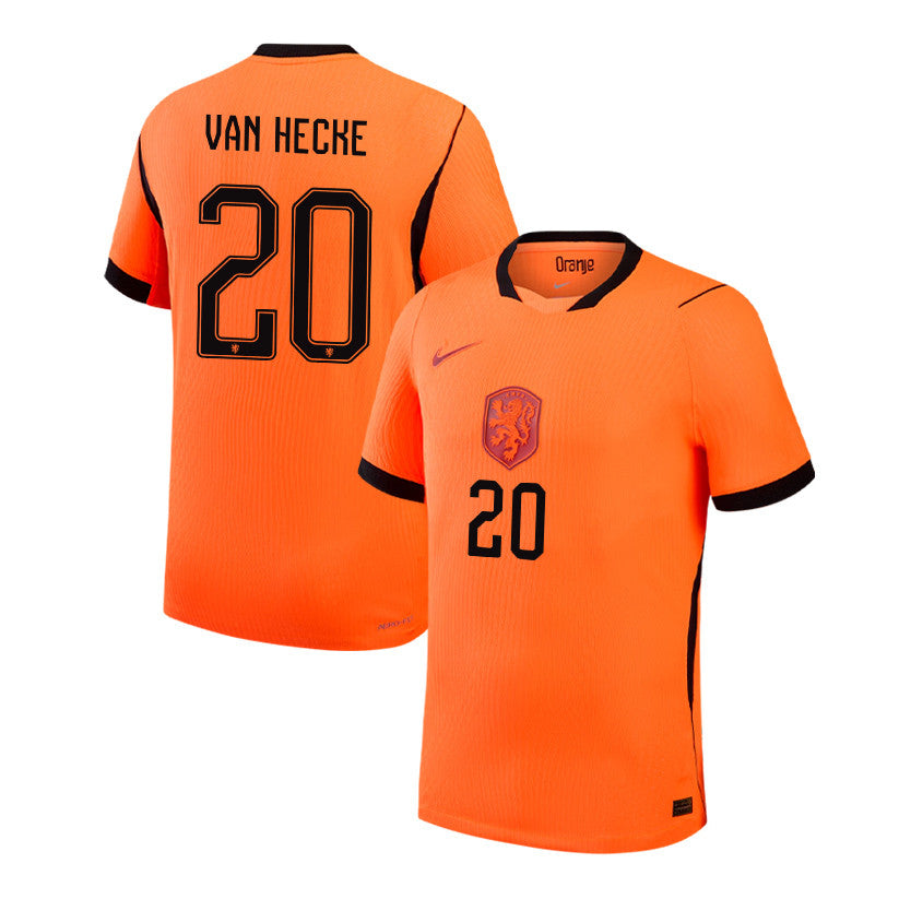 Jan Paul van Hecke 20 Netherlands National Team 2026 Home Jersey - Orange, Men