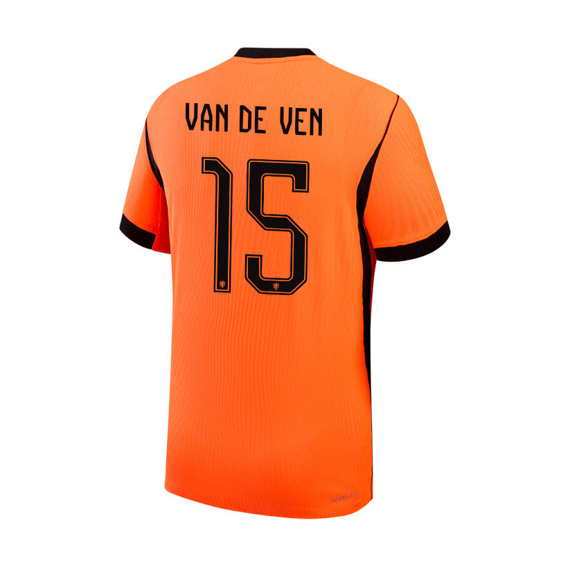 Micky van de Ven 15 Netherlands National Team 2026 Home Jersey - Orange, Men