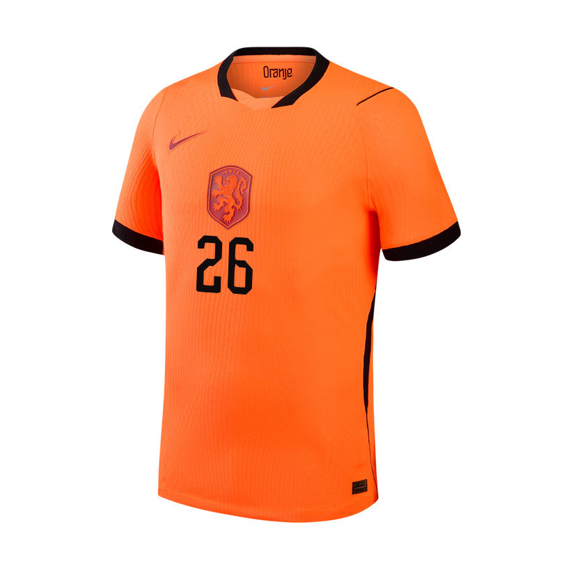 Ryan Gravenberch 26 Netherlands National Team 2026 Home Jersey - Orange, Men